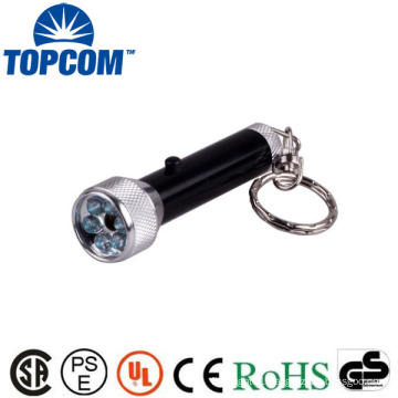 Laser And White Light Mini LED Flashlight Keychain